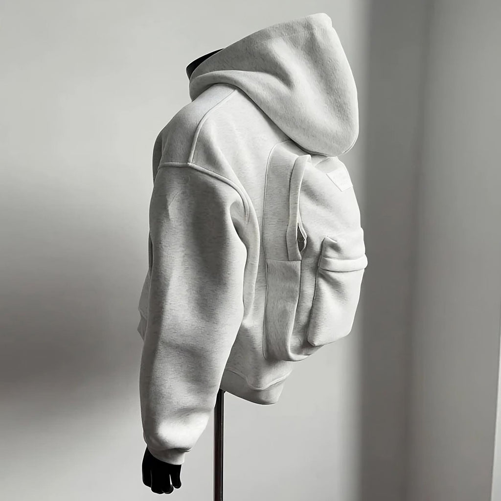 Hoodie with Integrated Backpack
