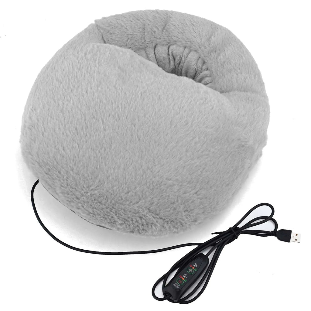 Plush Heated Foot Warmer Cushion