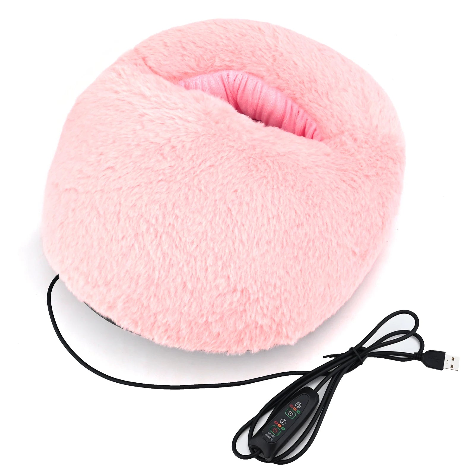 Plush Heated Foot Warmer Cushion